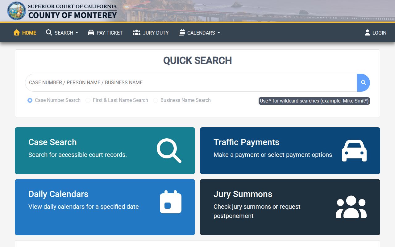 Marina people search court public portal screen