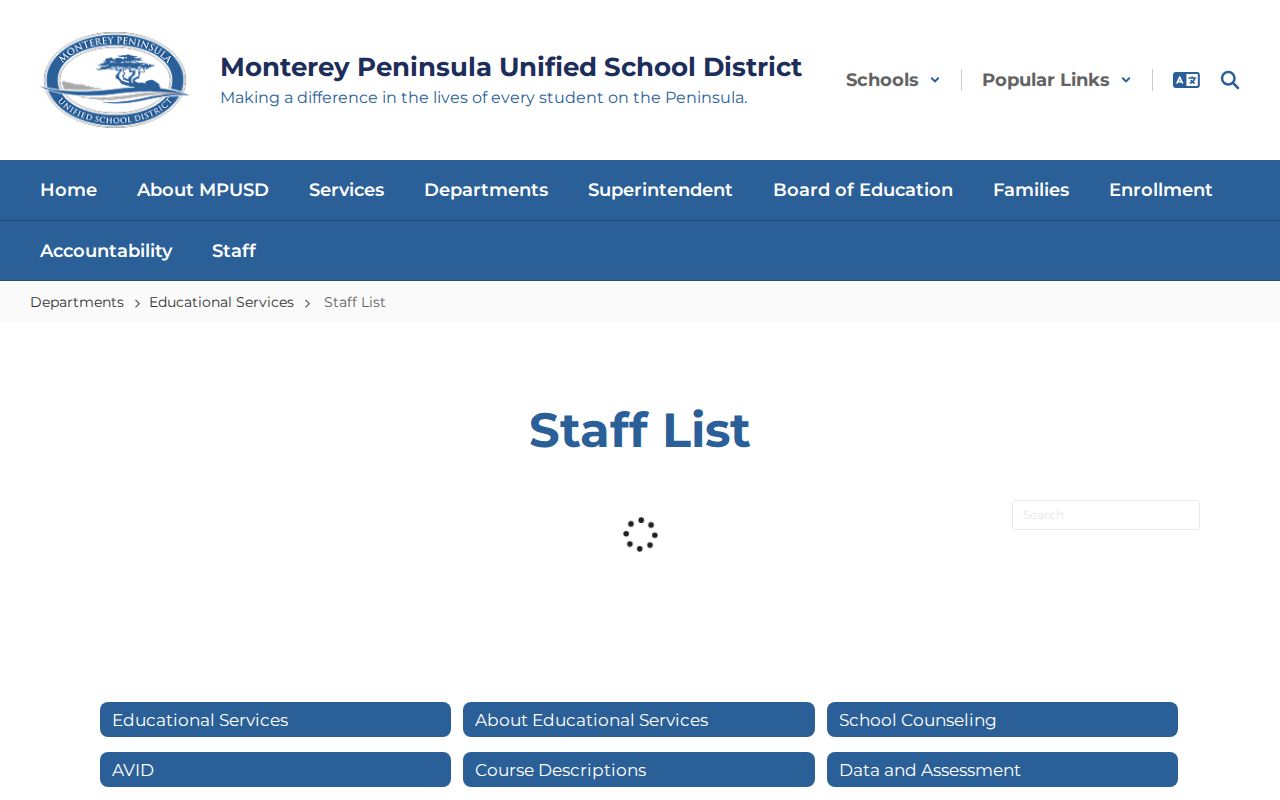 Marina people directories MPUSD staff search